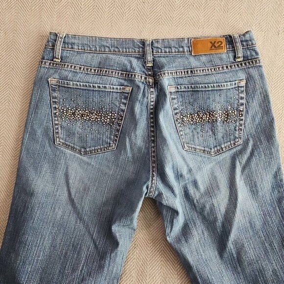 X2 Denim Laboratory Jeans Women's Size 12 Reg (31x29) Blue Medium Wash BootCut - Picture 14 of 16